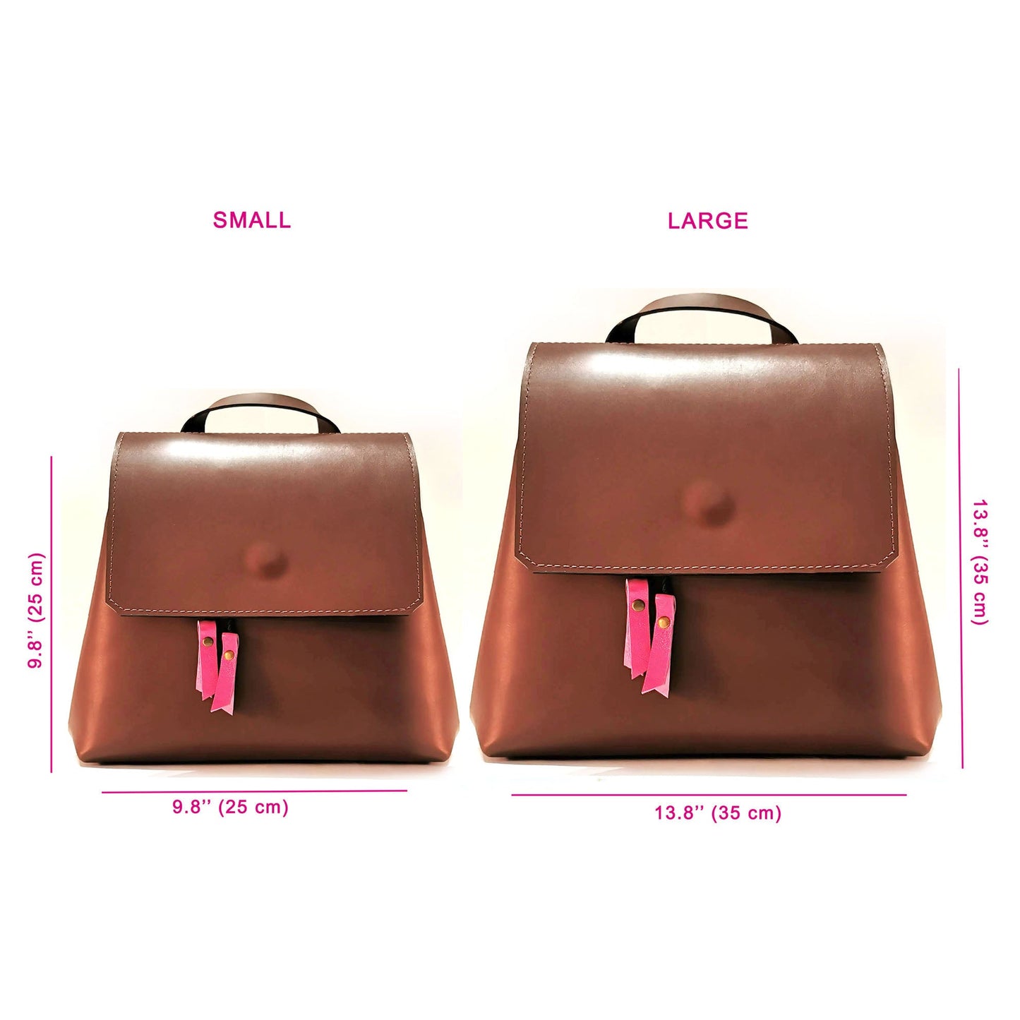 Brown leather backpack | Alice - Angela Pinto