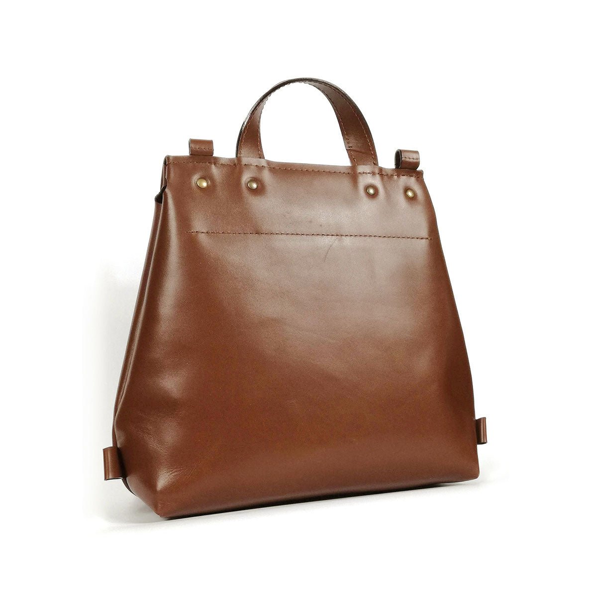 Brown leather convertible backpack | Alice - Angela Pinto