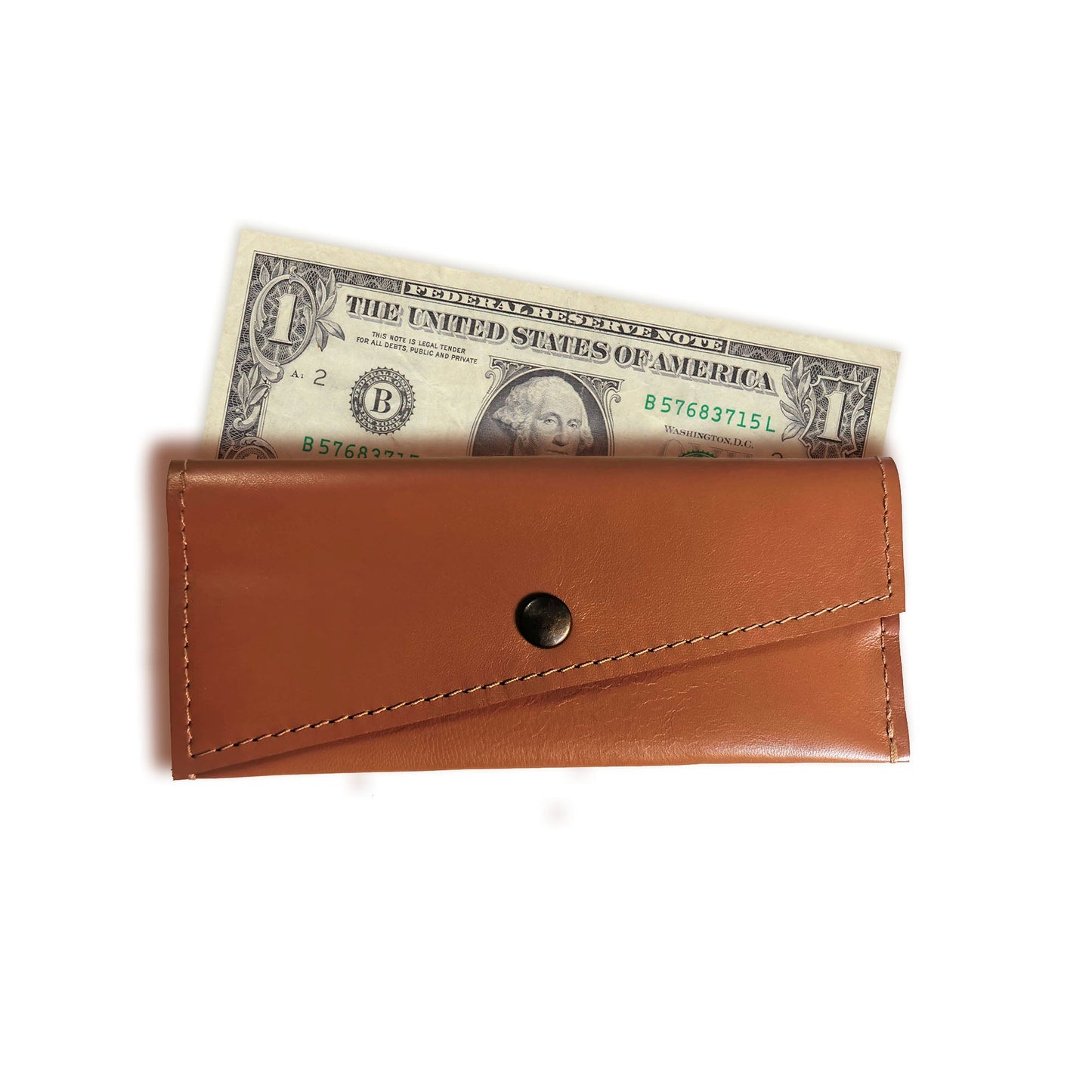 Leather cash wallet | Daisy - Angela Pinto
