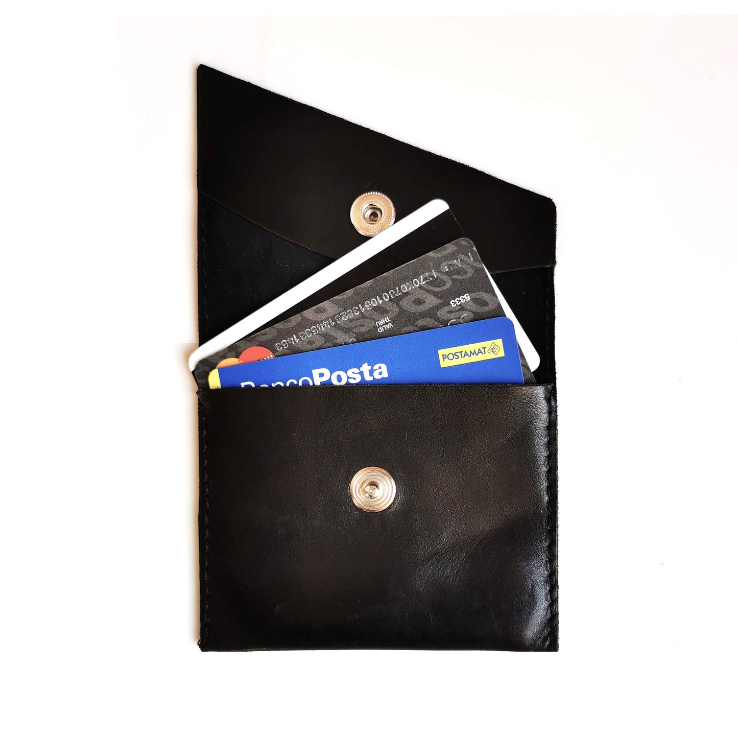 Leather coins and cards wallet | Daisy - Angela Pinto