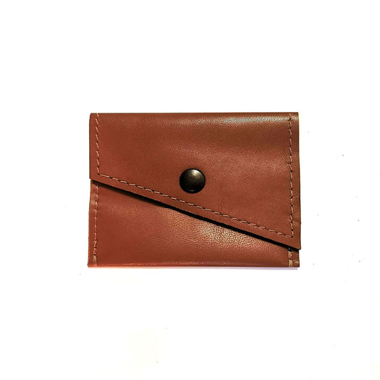 Leather coins and cards wallet | Daisy - Angela Pinto