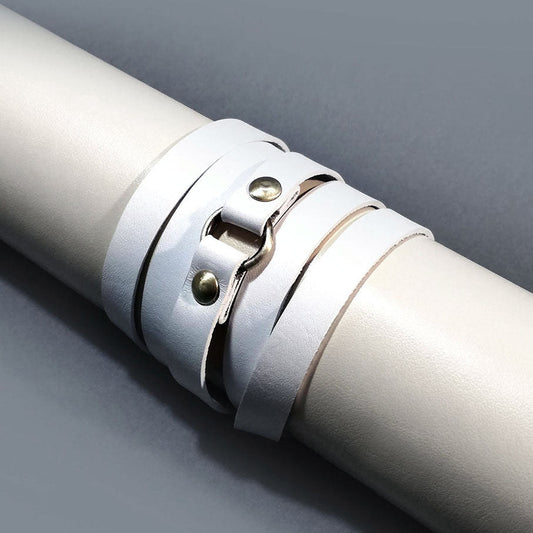 Leather wrap bracelet for men and women | NYC - Angela Pinto