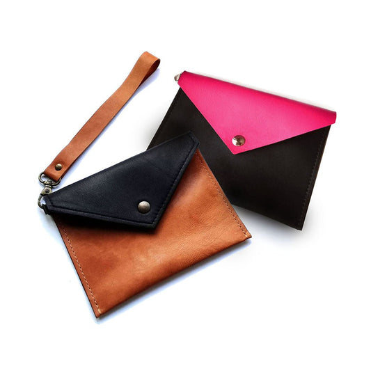 Mini Leather pouch | Sunflower - Angela Pinto