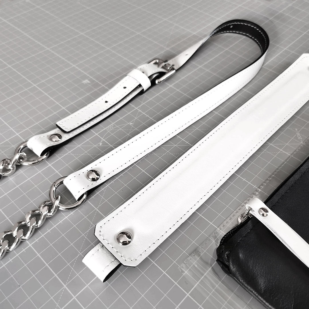 White leather hobo bag | Jennie - Angela Pinto