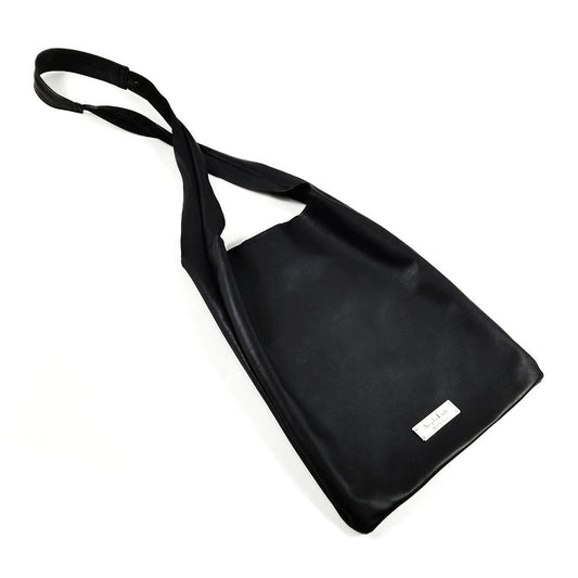 Black leather hobo bag | Sara - Angela Pinto