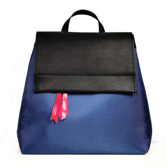 Blue and black convertible backpack | Alice - Angela Pinto