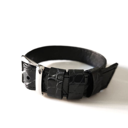 Leather bracelet with buckle | Berlin - Angela Pinto