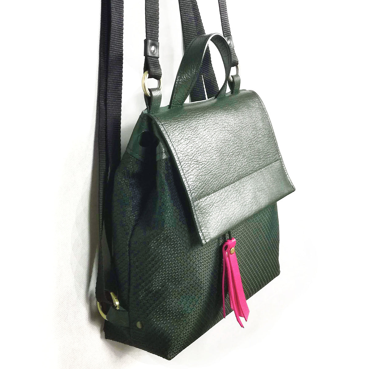 Green convertible backpack | Alice